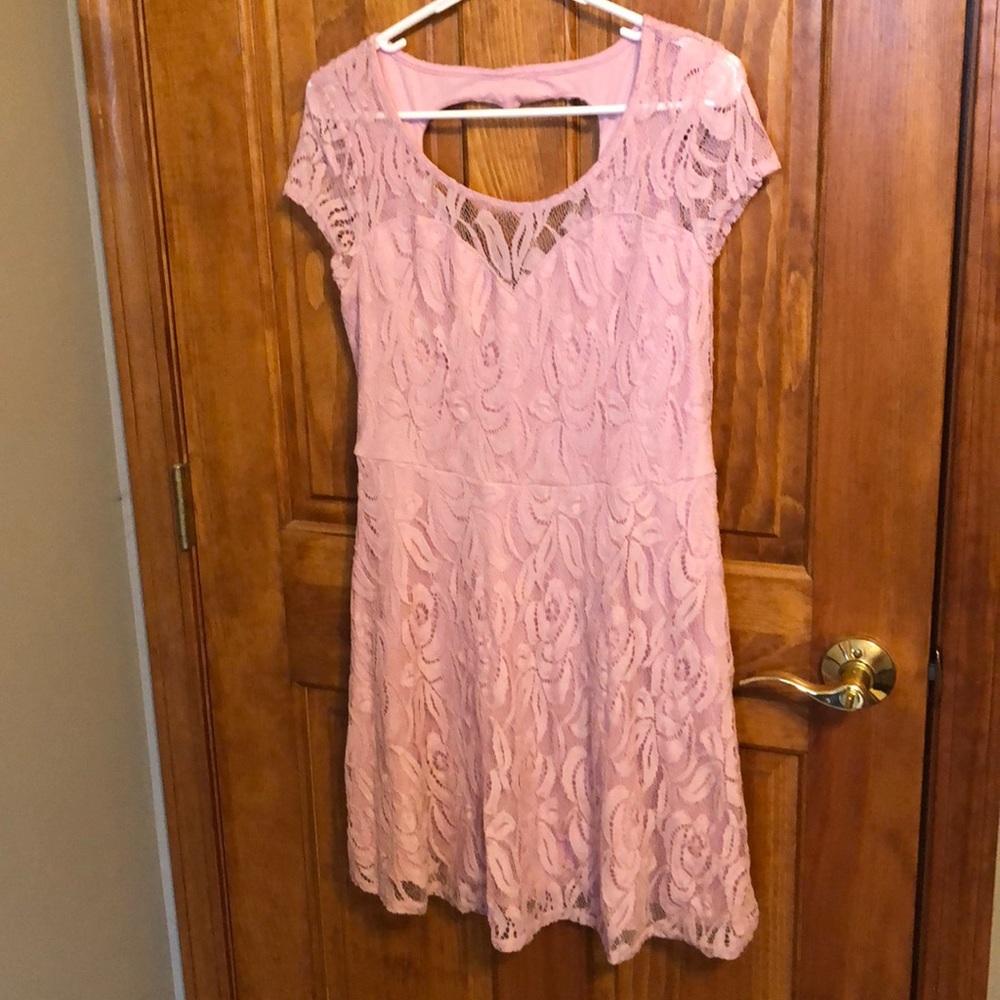 Pink Lace Dress
